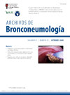 ARCHIVOS DE BRONCONEUMOLOGIA雜志封面